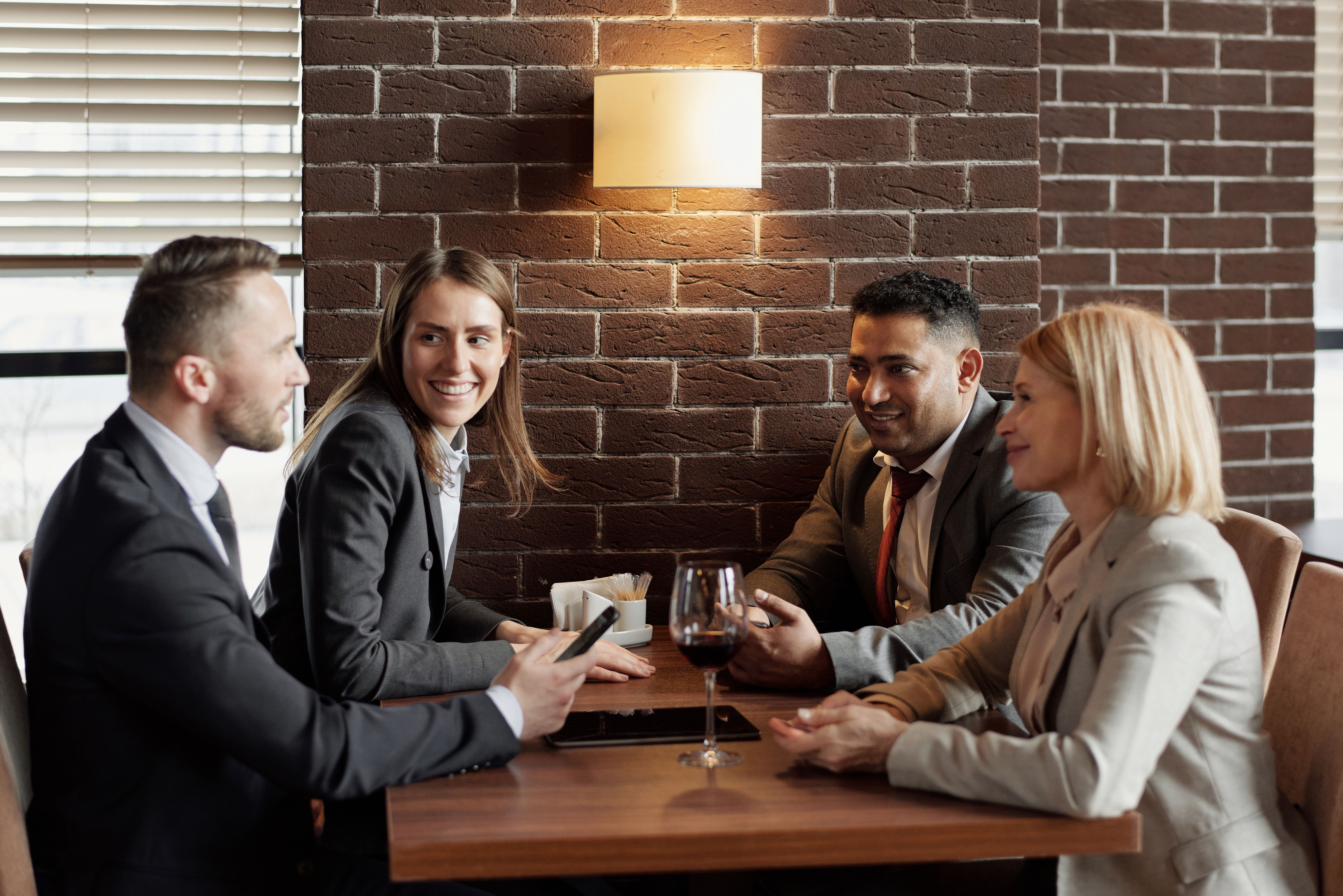 A person in a calm, focused conversation - a quiet place to start.